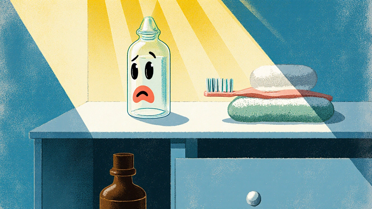 Comment stocker les médicaments sensibles à la lumière et les collyres