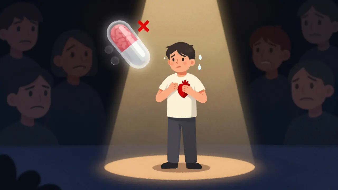 Trouble social : les bêta-bloquants et la thérapie comportementale