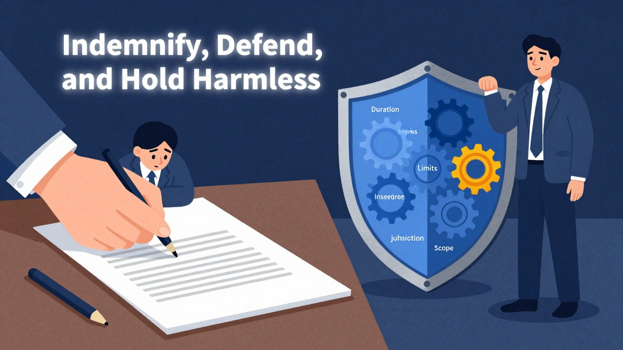 Un petit entrepreneur signe un contrat avec une clause d&#039;indemnisation en sept éléments.