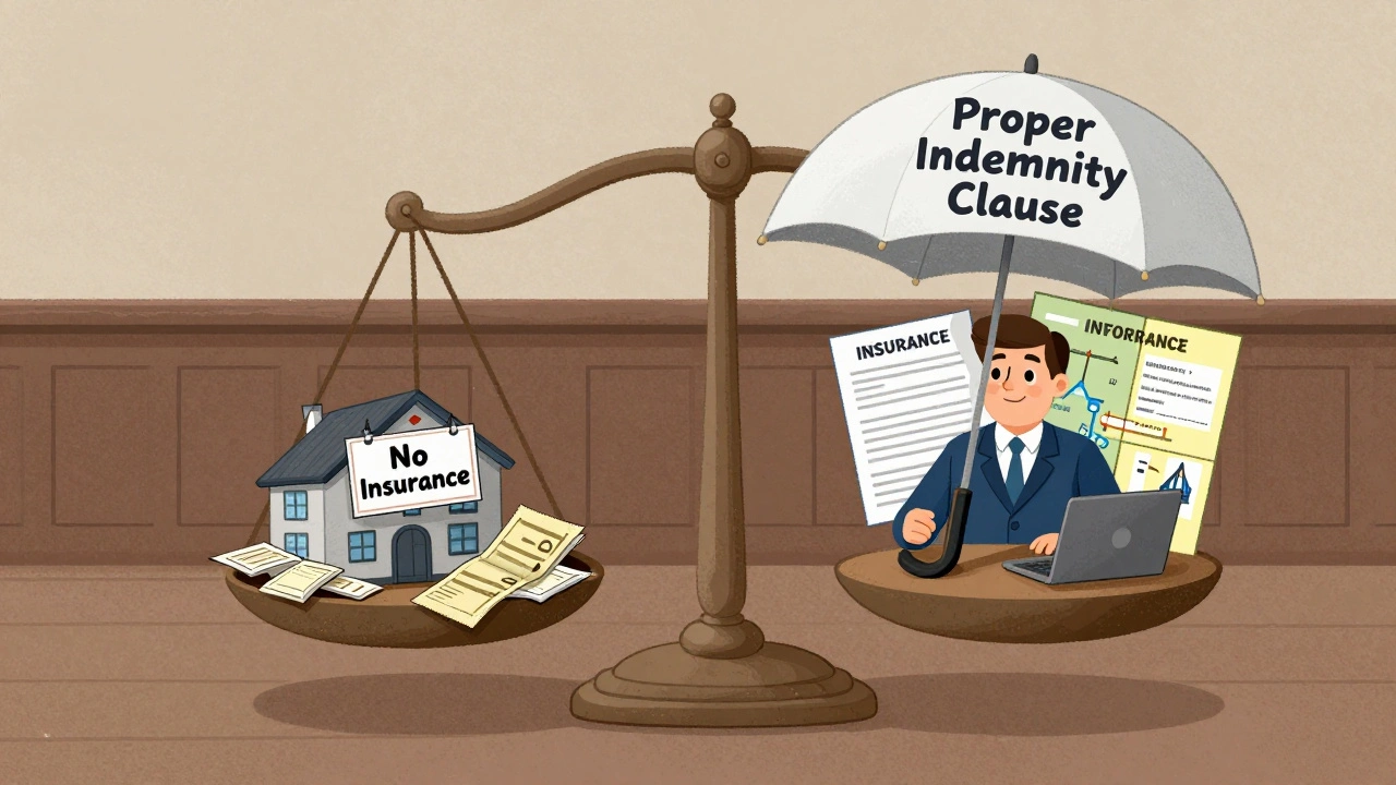 Une balance juridique entre une entreprise vulnérable et une protégée par une clause bien conçue.