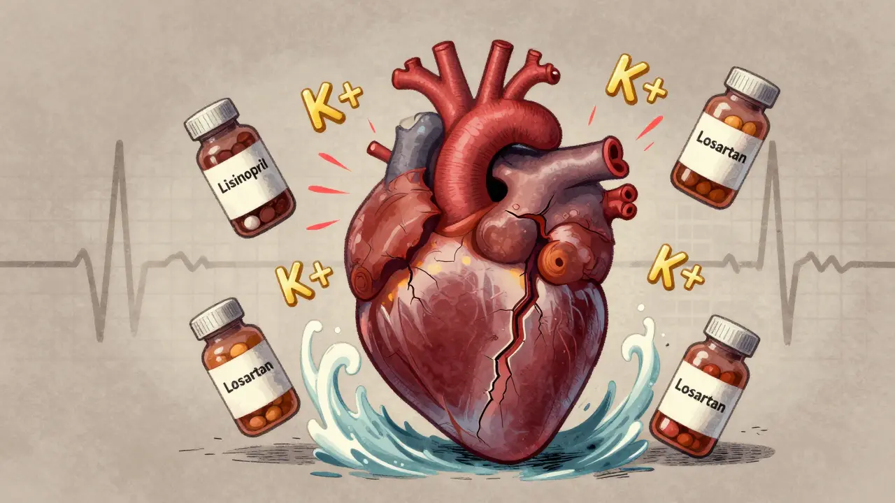 Hyperkaliémie médicamenteuse : risques cardiaques et traitements urgents