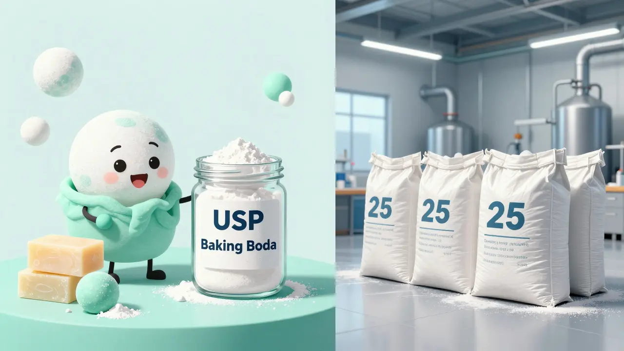 Différence entre l'usage cosmétique maison et le stockage industriel de bicarbonate