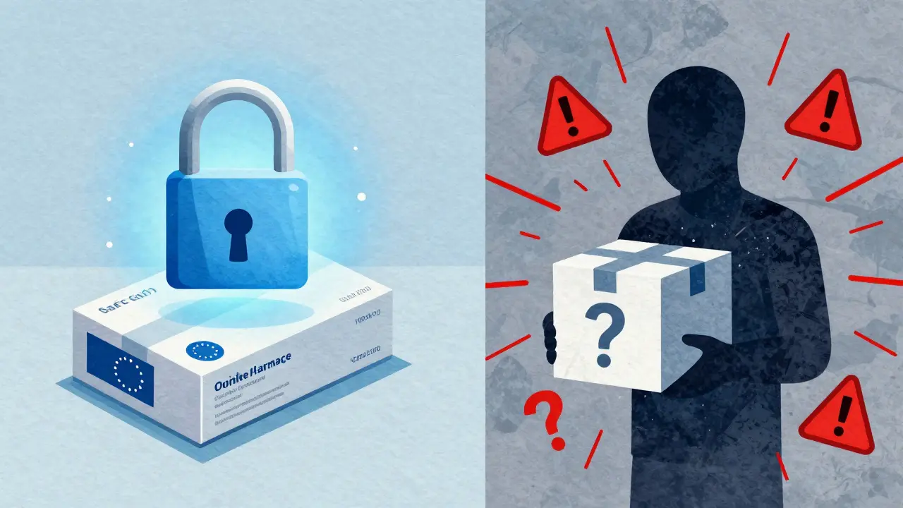 Comparaison entre pharmacie en ligne sûre et risquée