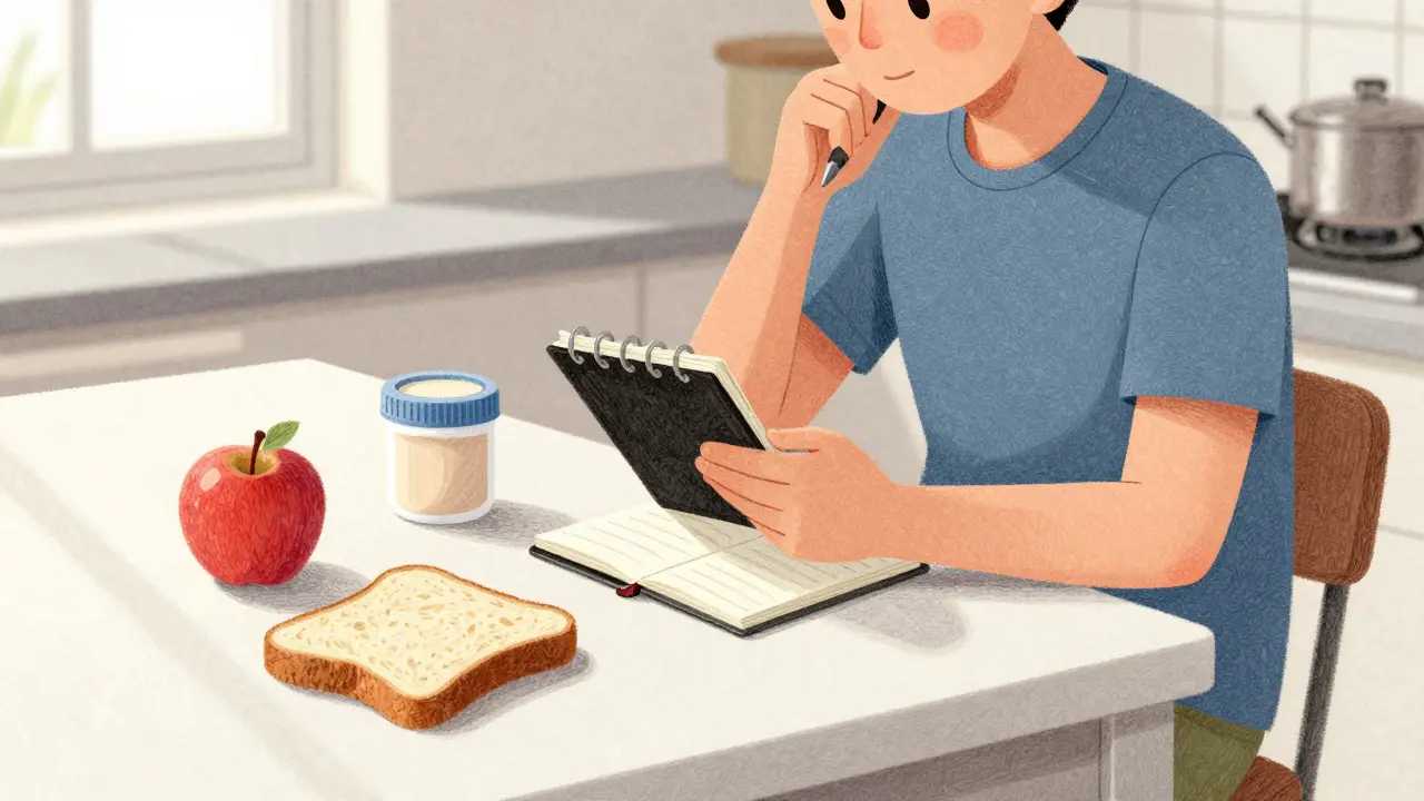 Personne planifiant ses repas et médicaments