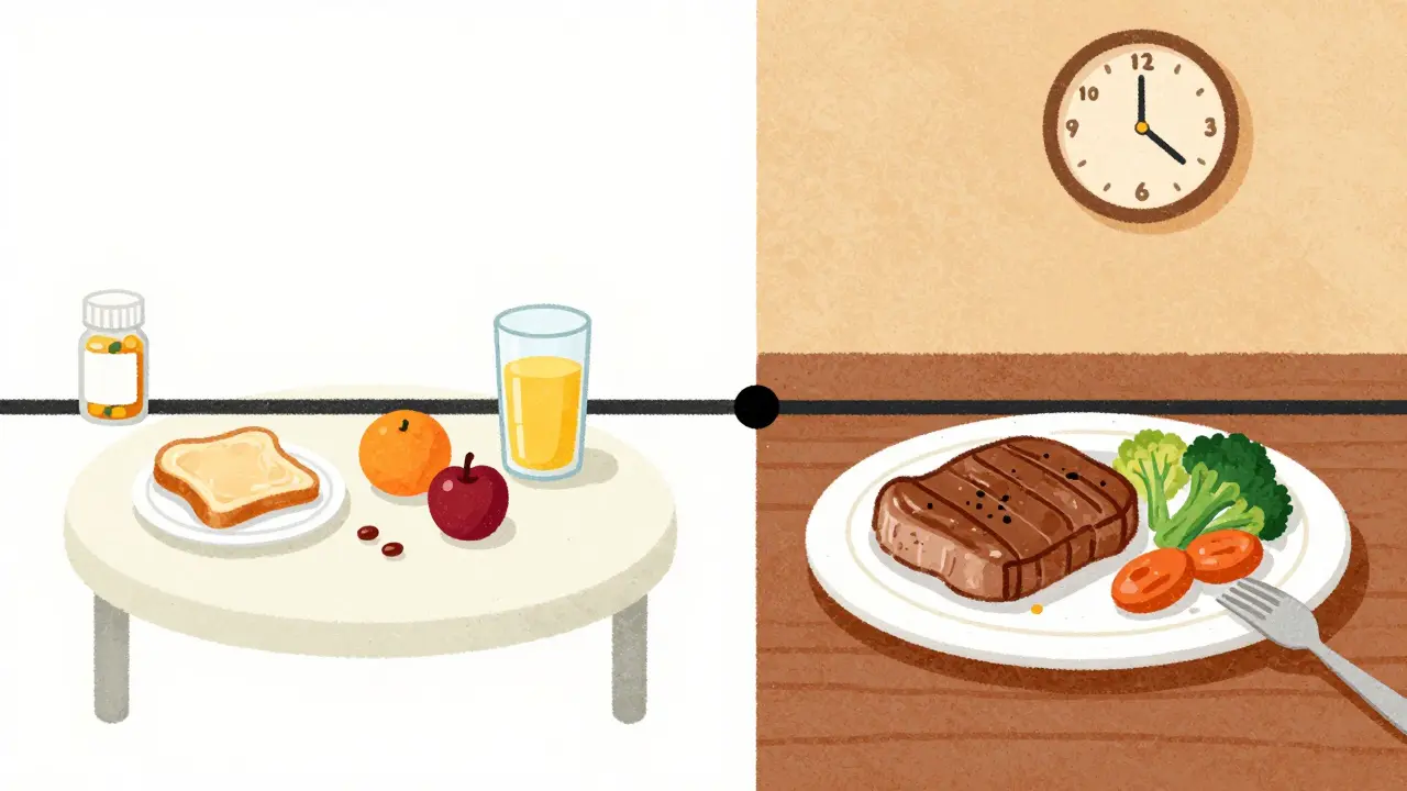 Repas matin léger vs dîner riche en protéines