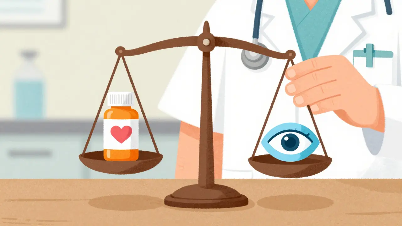 Balance symbolisant le choix équilibré entre efficacité et sécurité des antiémétiques
