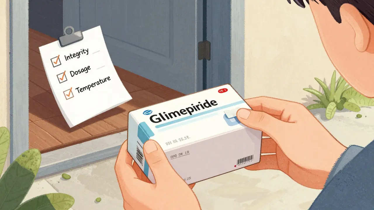 Vérification minutieuse de l'emballage du médicament à la réception