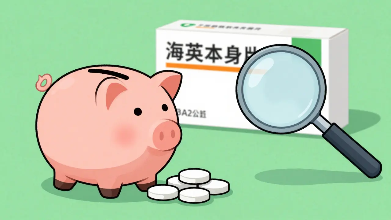 Illustration comparative montrant l'économie offerte par les médicaments génériques