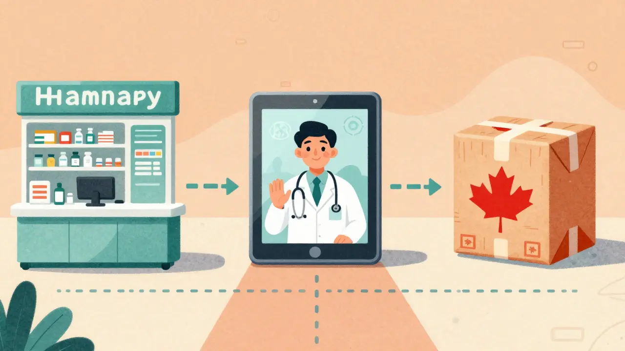 Trois options pour acheter des médicaments : pharmacie, télémédecine et livraison