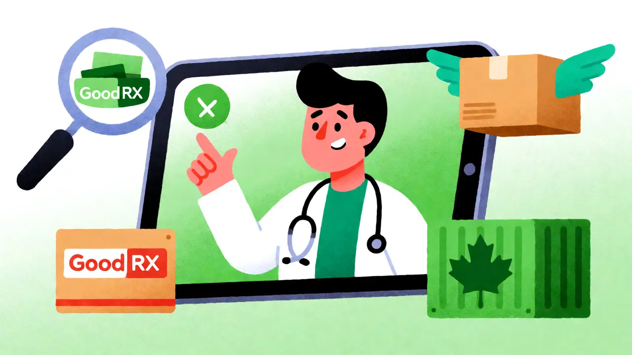 Consultation médicale vidéo et services de livraison de médicaments génériques.